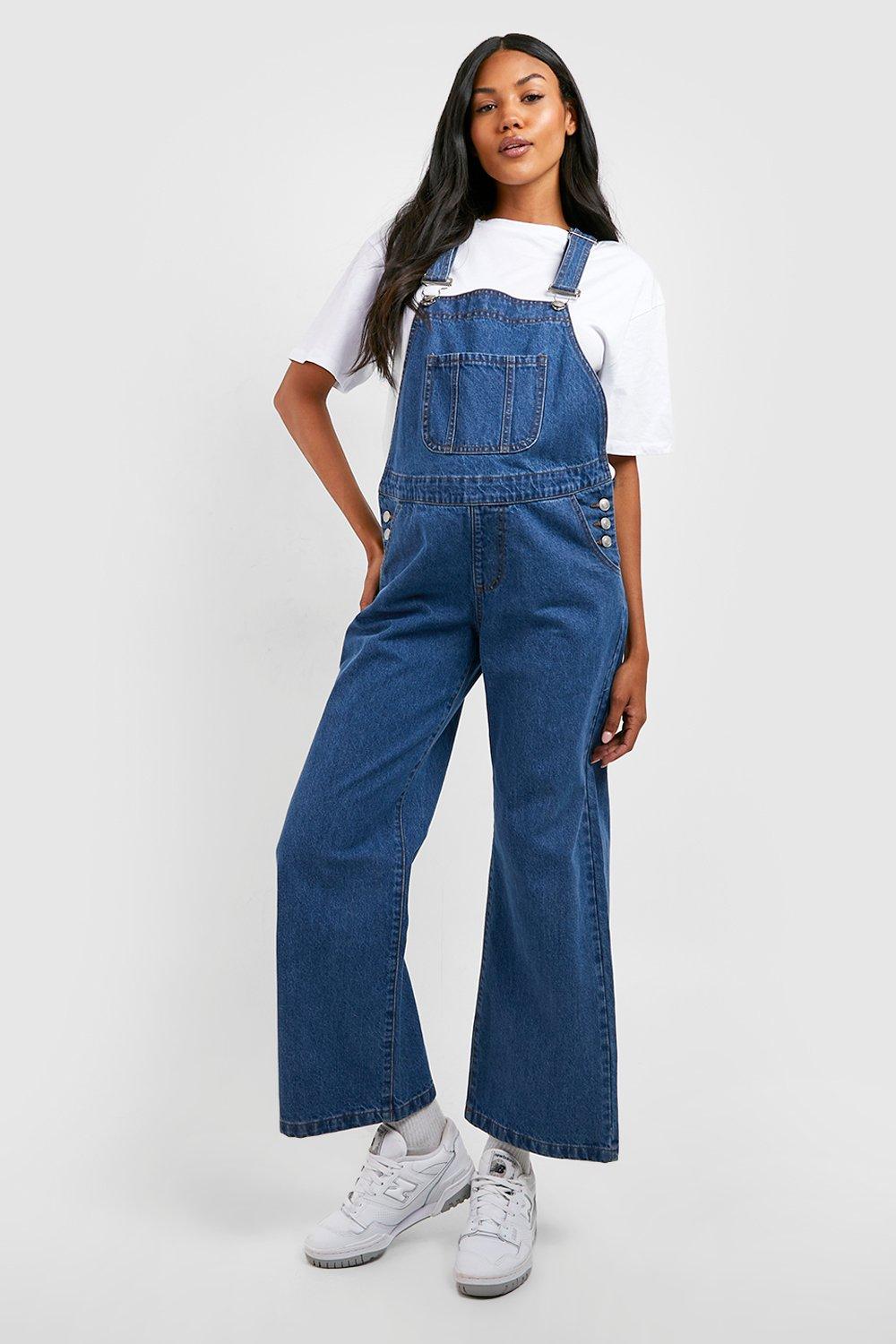Wide legged overalls sales